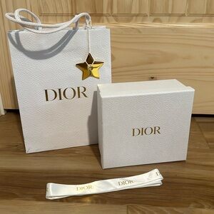 Dior gift bag, box & ribbon